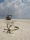 Dhow and anchor, Zanzibar