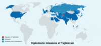 Thumbnail for List of diplomatic missions of Tajikistan