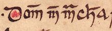 Domnall mac Murchada (Bodleian Library MS Rawlinson B 489, folio 43v).jpg