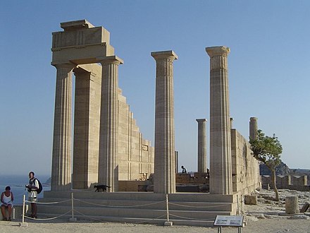 The Doric temple of Athena Lindia, Lindos