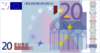Draw 20 euro bill