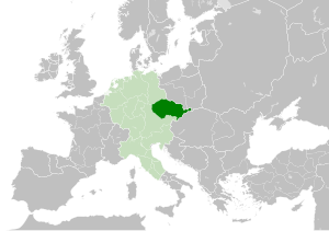 Duchy of Bohemia and the Holy Roman Empire in 11th century.svg