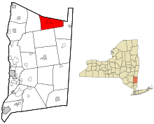 Dutchess County New York incorporated areas Pine Plains highlighted.svg