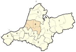 Districtul El Malah - Harta