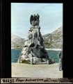 Flieger-Denkmal Guex beim Gotthard Hospiz. Historisches Bild von L.  Wehrli (1948)