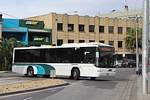 Former Driver Group Denning Manufacturing bus now with CDC Melbourne in September 2013 Eastrans number 89 (8089AO) Denning in St Kilda, 2013 (1).JPG