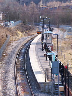 Ebbw Vale Parkway railway station Railway station in Blaenau Gwent, Wales