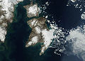 Satellittfoto av Barentsøya og Edgeøya