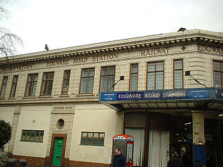 Acceso a la Línea Hammersmith and City, en Edgware Road