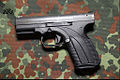 獰貓C型緊湊型手槍，阿拉伯聯合大公國生產的手槍，9×19公釐口徑，標準瞄準具。