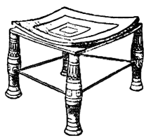 Forntida egyptisk taburett