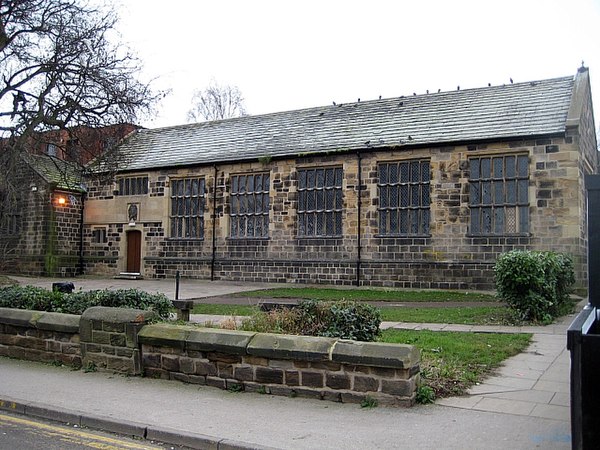 The original Elizabethan school building on Brook Street