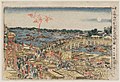 Enjoying the Evening Cool Viewing Fireworks at Ryôgoku Bridge by Hokusai 1780.jpg