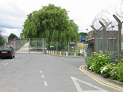 Entrance to the former RAF Ash radar station - geograph.org.uk - 862839.jpg