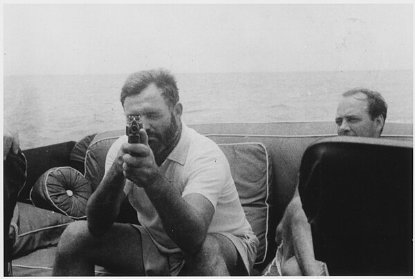 Image: Ernest Hemingway Aboard the Pilar 1935   NARA   192674
