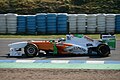 Sutil testing at Jerez, February