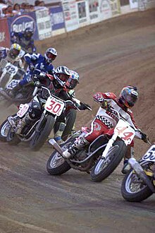 Flattrackers entering a corner. Flattrack.jpg