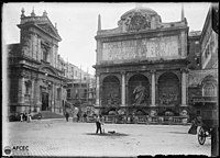 Фонтан Аква-Феличе и церковь Санта-Мария-делла-Виттория. Фотография 1926 года