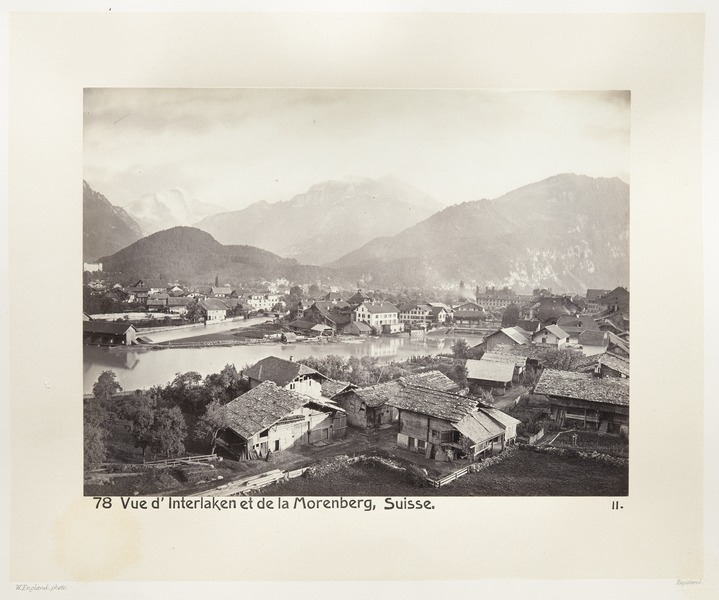 Fotografi av Interlaken och Morgenberg - Hallwylska museet - 103144