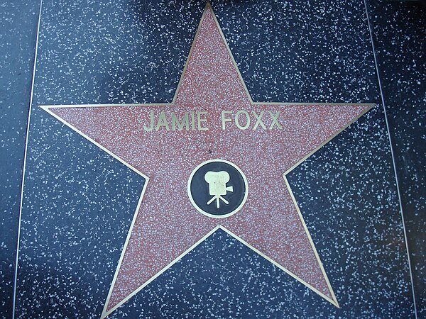 Foxx's star on the Hollywood Walk of Fame