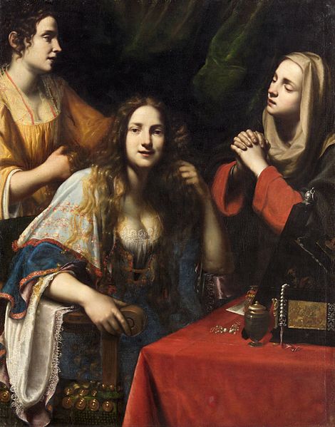 File:Francesco Lupicini - Martha tadelt ihre eitle Schwester Maria Magdalena GG 364.jpg