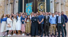 Frassati and Flores Teresianes members with Fr Conor Power Frassati and Flores Teresianes members with Fr Conor Power.png