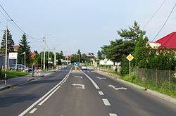 Straße durch Grądy