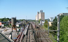 binnen het station, sporen en perrons