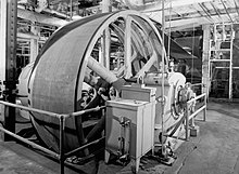 Ingersoll Rand vacuum pump at the Garland factory Garland Sugar Factory - Utah-Idaho Sugar Company - corliss steam engine - Garland Utah.jpg