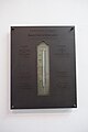 Gedenkplaat met thermometer voor D.G. Fahrenheit