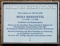 Myra Warhaftig, Dessauer Straße 39, Kreuzberg