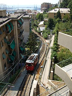 Principe–Granarolo rack railway rack railway line in Genoa, Italy