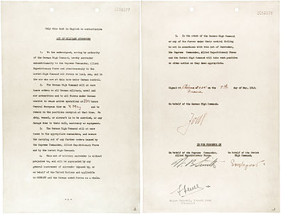 German instrument of surrender, World War II