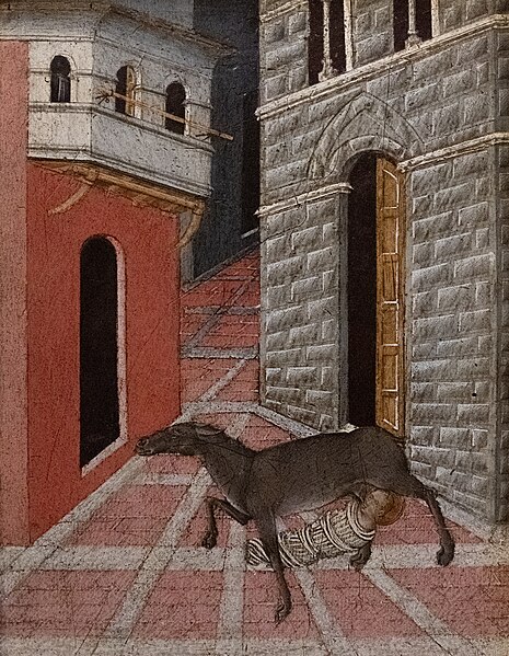 File:Giovanni di Paolo - St Stephen Suckled by a Doe.jpg