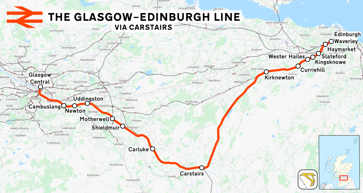 Glasgow Edinburgh via Carstairs line Wikipedia