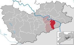 Läget för kommunen Gohrisch i Landkreis Sächsische Schweiz-Osterzgebirge
