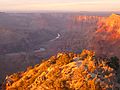 Atardecer del Río Colorado en el Gran Cañón, Arizona, Estados Unidos.