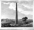 Granite Obelisk of a Single Stone at Seringapatam,erected to the memory of Josiah Webbe Esqre, Plate XIX, after a drawing by Capt T Frazer of the Madras Engineers