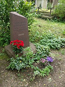 The grave of Alexander Litvinenko, London Highgate Cemetery 2017