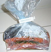Seal the salmon in a plastic bag and refrigerate.