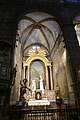 Chapelle avec le groupe sculpté Notre-Dame de la Salette et la peinture de Léo Polge