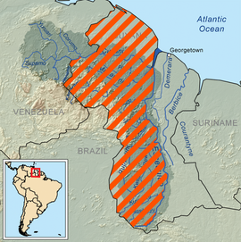 Resultado de imagen de venezuela and guyana border dispute