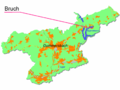 Position of Bruch in the map of Gummersbach