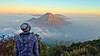 Mount Sindoro from the peak of Mount Sumbing