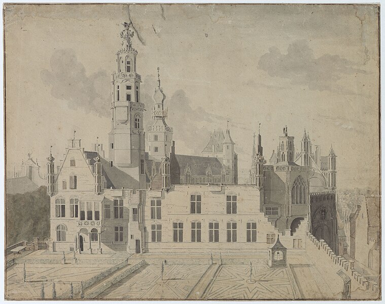 File:Hôtel de Nasseau Batie en 1346 Par Enguelbert de Nassau et rebatie en 1754 Par le Prince Charles de Loraine - 410 x 518 mm.jpg