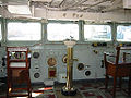 Cabina de comandă și scaunul căpitanului pe HMS Belfast