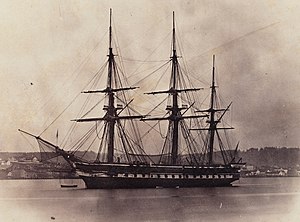 HMS Phaeton.Halifax Нова Скотия slnsw 1862.jpg