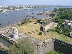 Moti Daman Fort and harbour in Daman