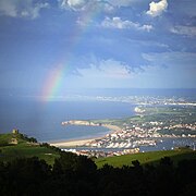 Domaine d'Abbadia sur la corniche basque, au nord de la ville d'Hendaye.