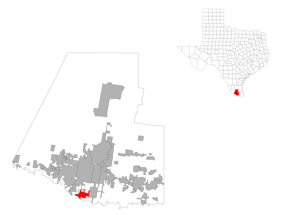 The population density of Hidalgo in Texas is 577.81 people per square kilometer (1497.06 / sq mi)